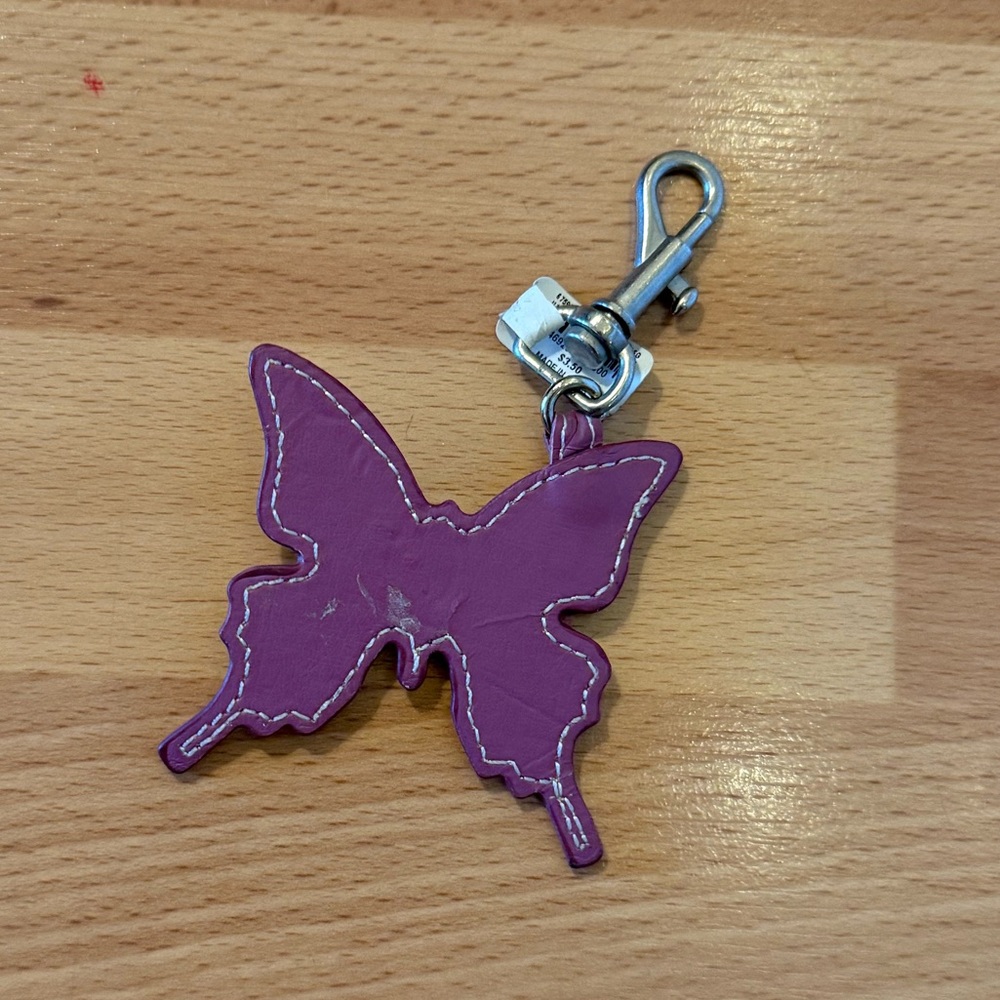 Purple Butterfly Keychain nwt